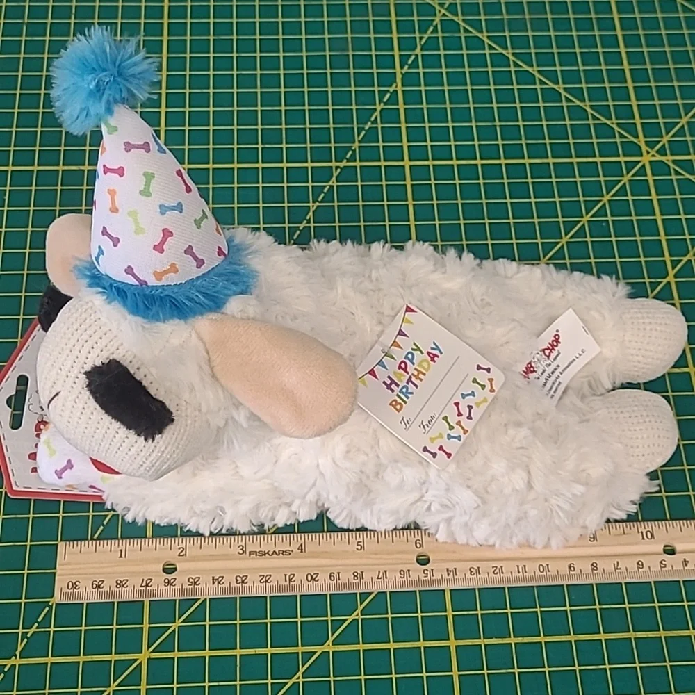 Lamp chop lambchop Happy Birthday dog toy Multipet